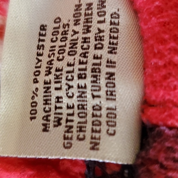 Open Trails Buffalo check fleece pants with moose Size XS men's - Picture 7 of 11